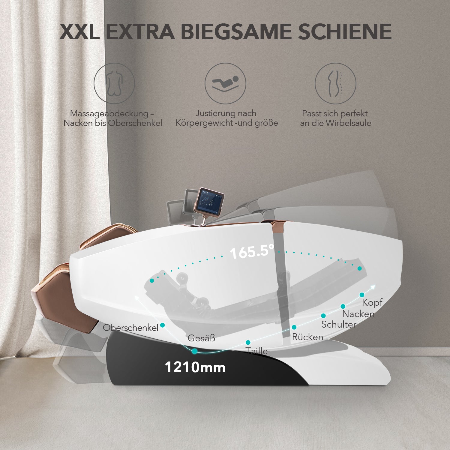 NAIPO 4D High-End Massage Chair, Space Capsule Design, Integrated Tablet, Used/Refurbished