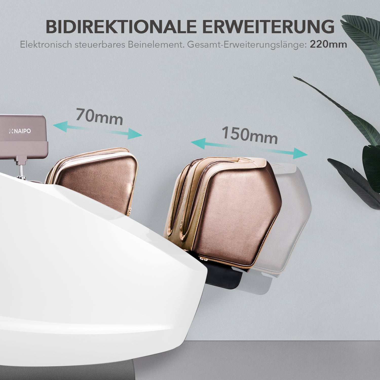 NAIPO 4D High-End Massage Chair, Space Capsule Design, Integrated Tablet, Used/Refurbished