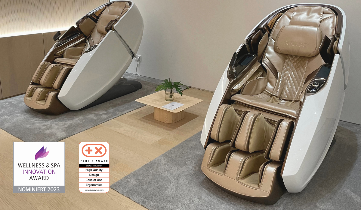 Nio x NAIPO – High-End Massagesessel mit 12 Programmen, Körperscan, Zero Gravity & manueller Anpassung - Nio House, Große Bleichen 5
