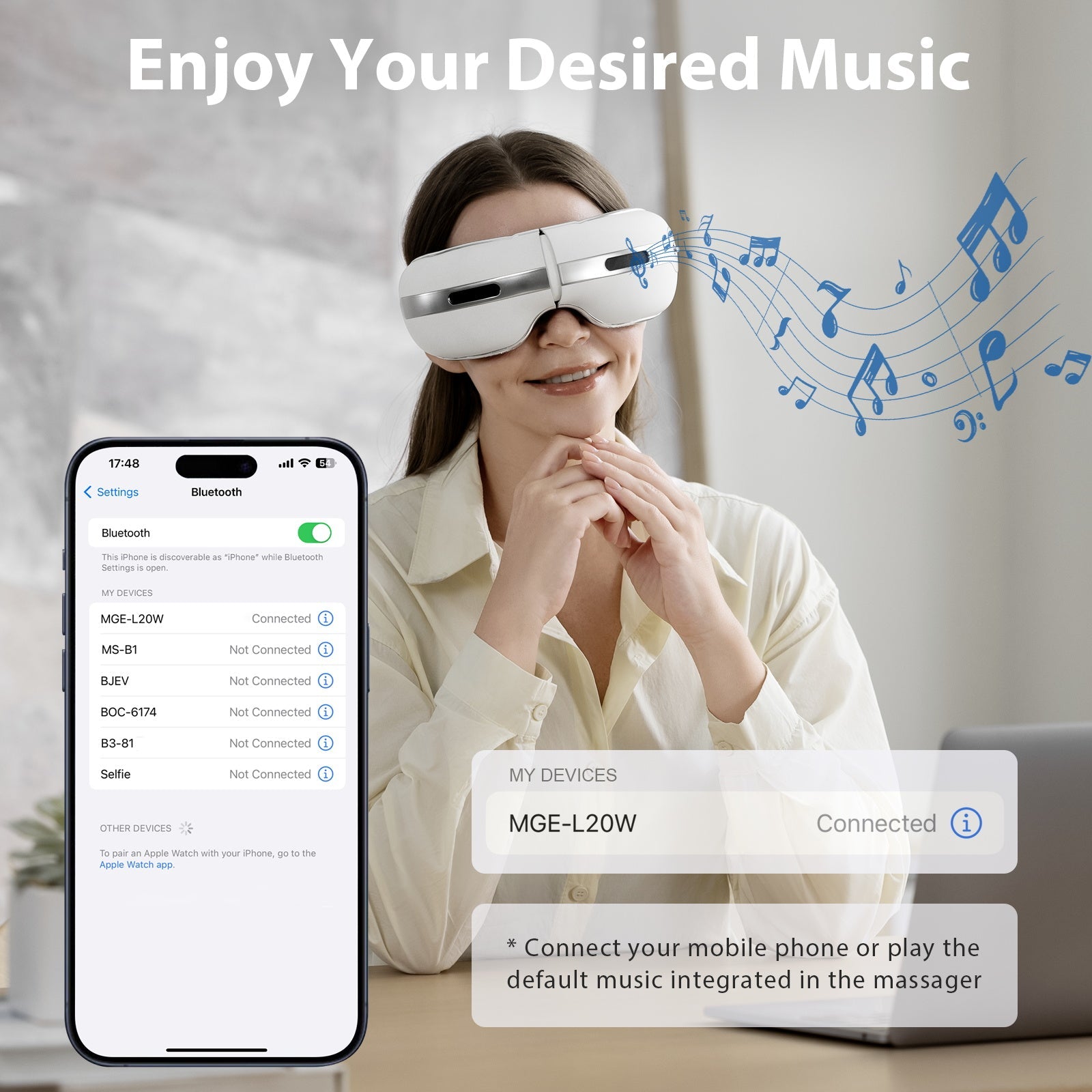 Aspria by NAIPO Augenmassagegerät - mit Wärme, dualer Heiß- und Kaltfunktion, Wiederaufladbar, Kompression Vibration, Massagesessel Erweiterung oder Standalone