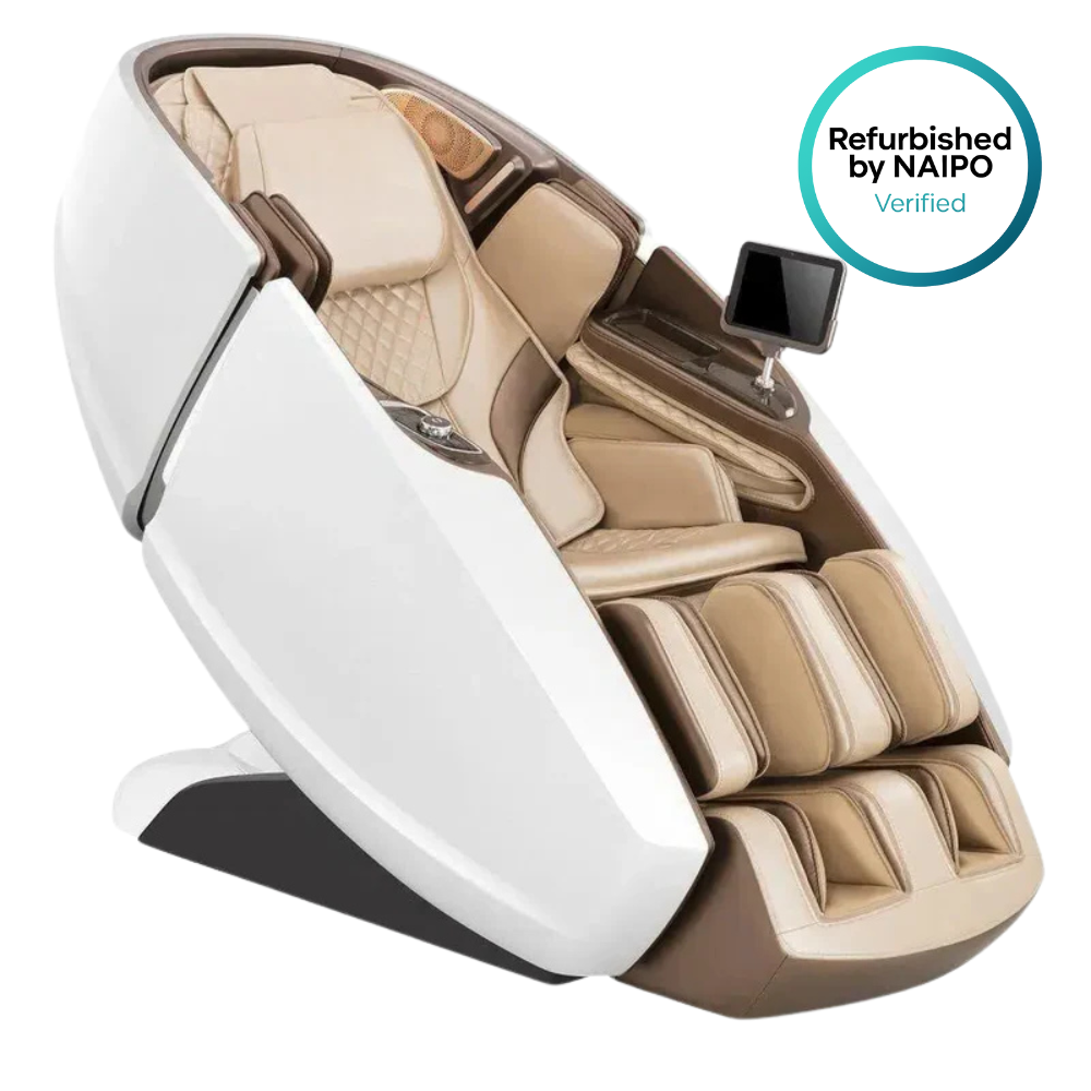 NAIPO 4D High-End Massagesessel S89, Raumkapsel-Design, Aromatherapie, Wärmetherapie, 8-Zoll-Tablet-Steuerung