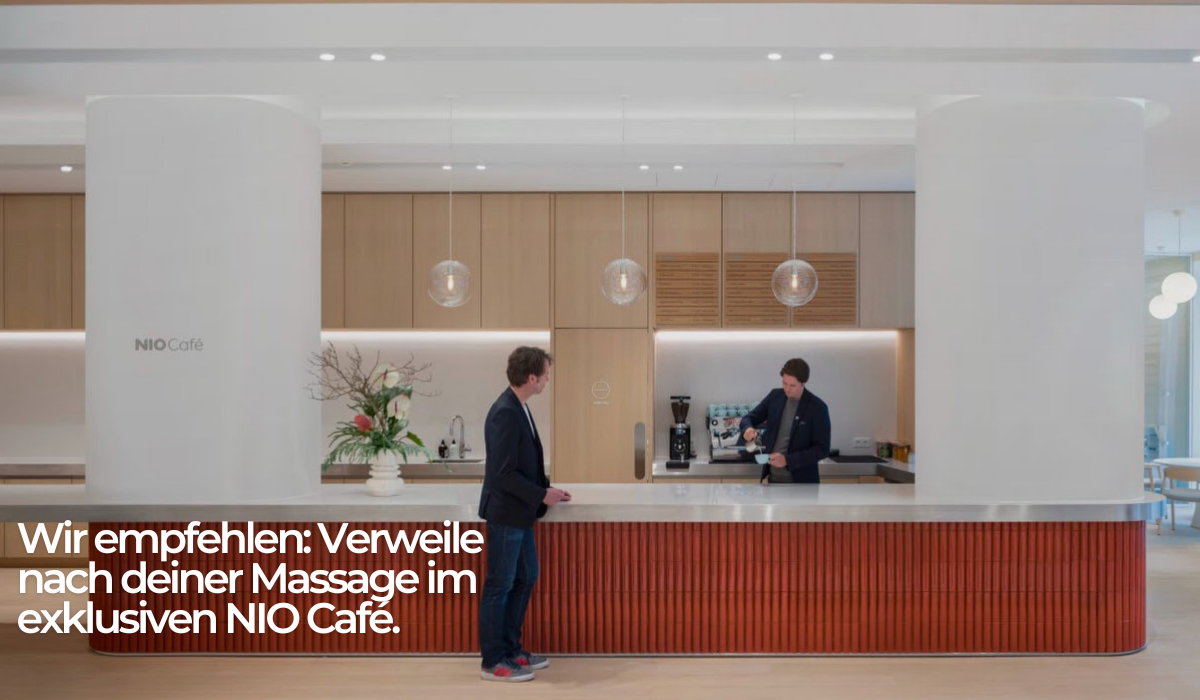 Nio x NAIPO – High-End Massagesessel mit 12 Programmen, Körperscan, Zero Gravity & manueller Anpassung - Nio House, Große Bleichen 5