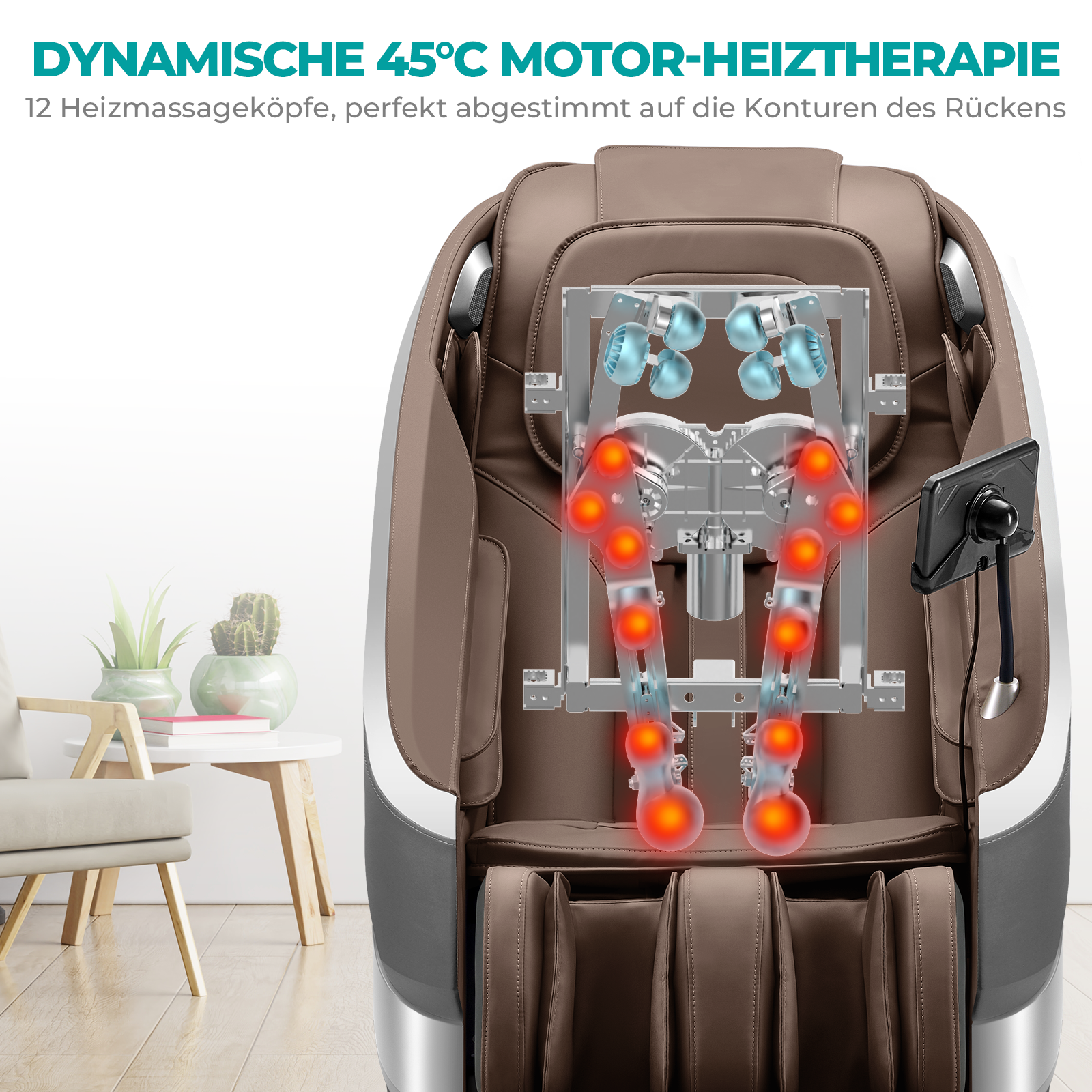 NAIPO Massagesessel für Ganzkörpermassage mit Wärmetherapie, Meister für Nacken- und Schultermassage, für Zuhause, Hotels, Salons, Büros verwenden