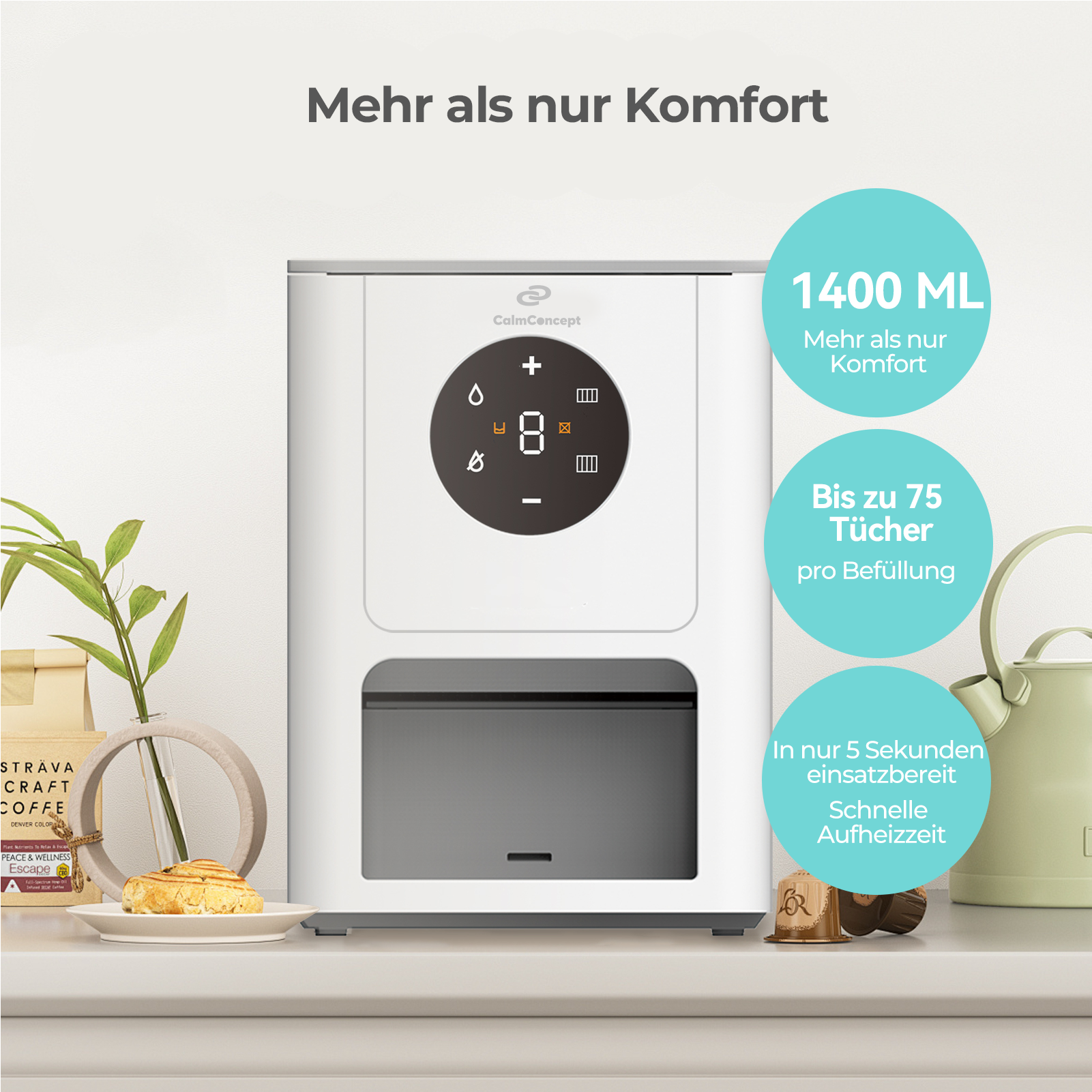 CalmConcept ThermOne Q6 – Heated Wipe Dispenser