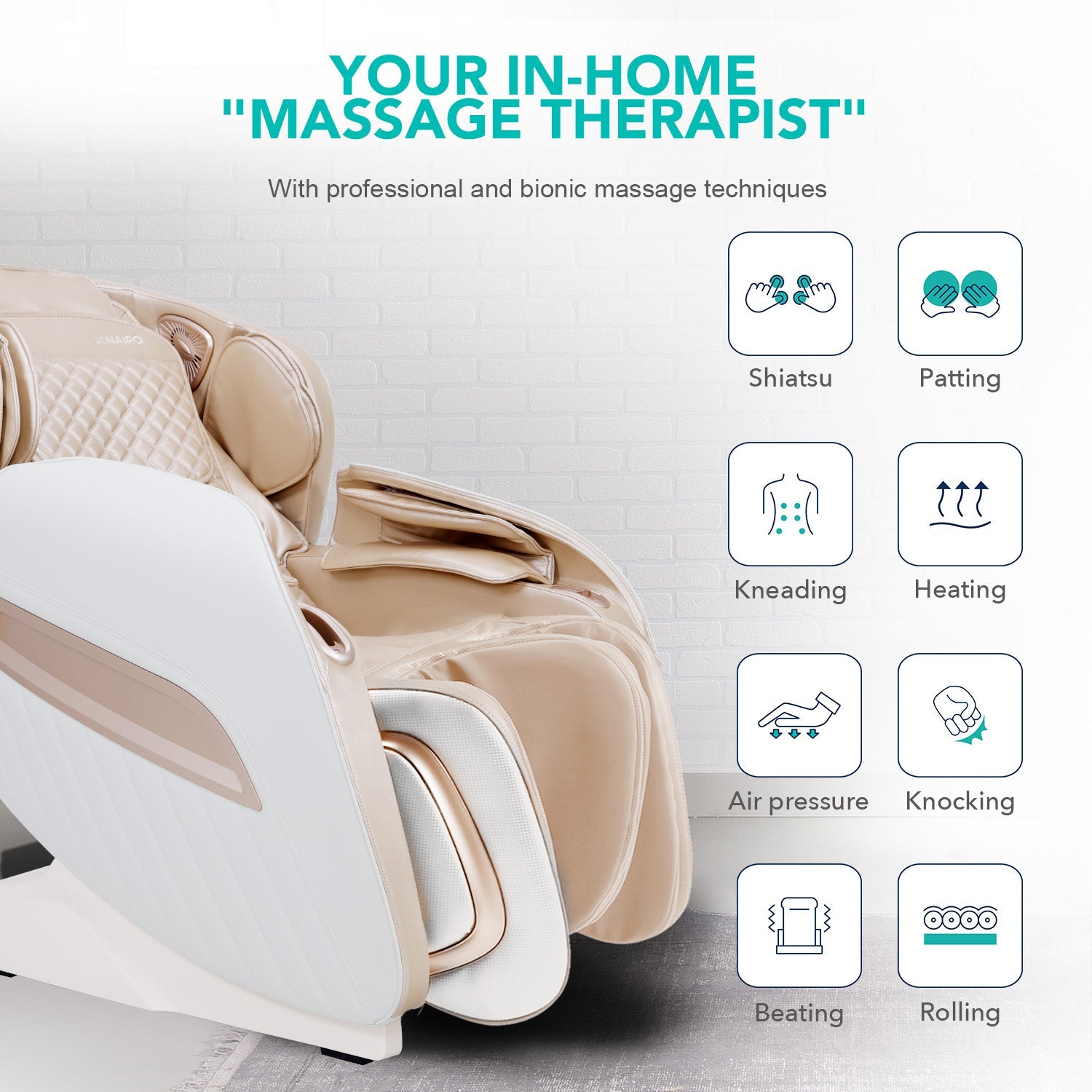 NAIPO Massagesessel Model P ohne Fußteil