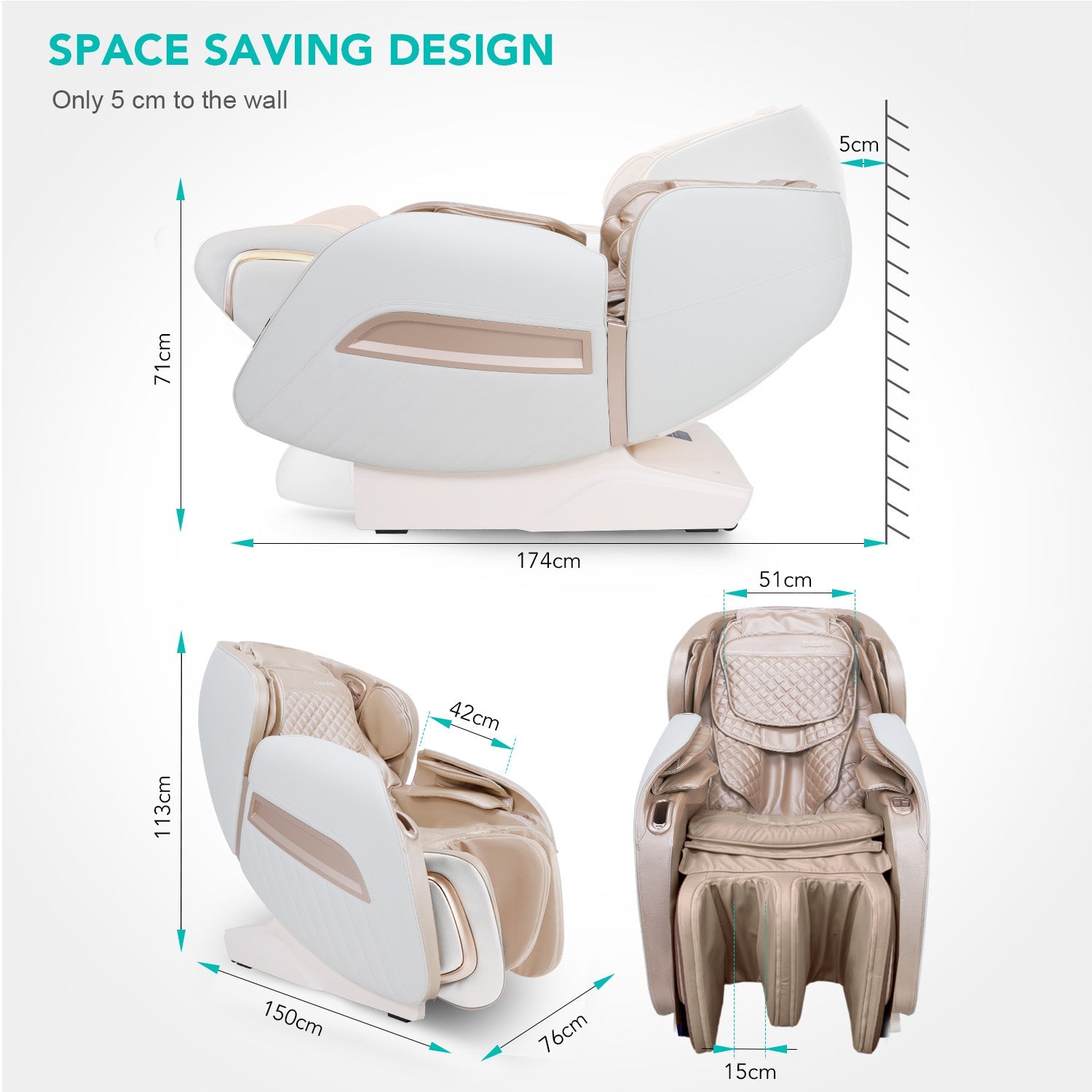 NAIPO Massagesessel Model P ohne Fußteil