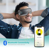 Eyecloud Vision - Eye Massager with Heat & Bluetooth Music, Visible Design, Air Compression Massage, Eye Relaxing Massage for Strained/Dry Eyes, Gifts for Women Men Friends Family