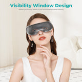 Eyecloud Vision - Eye Massager with Heat & Bluetooth Music, Visible Design, Air Compression Massage, Eye Relaxing Massage for Strained/Dry Eyes, Gifts for Women Men Friends Family