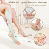 Aspria by Naipo foot massager, 2-in-1 calf foot massager with air compression, vibration and heat therapy, leg-foot massage boot for swollen legs, oedema, cordless design, Black