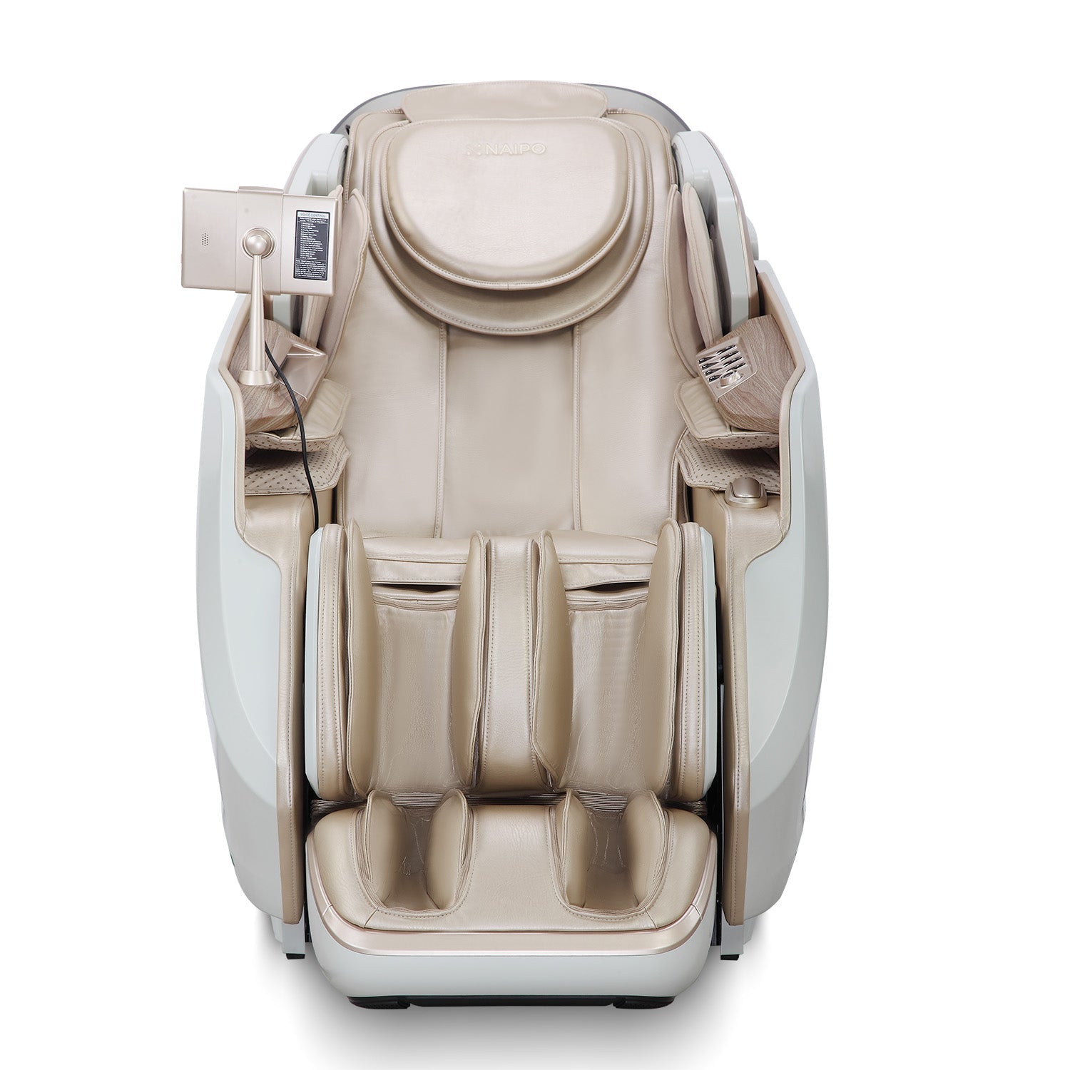 NAIPO 4D High-End Massagesessel S61 Weiß, Wärmefunktion, 8-inch Tablet-Steuerung