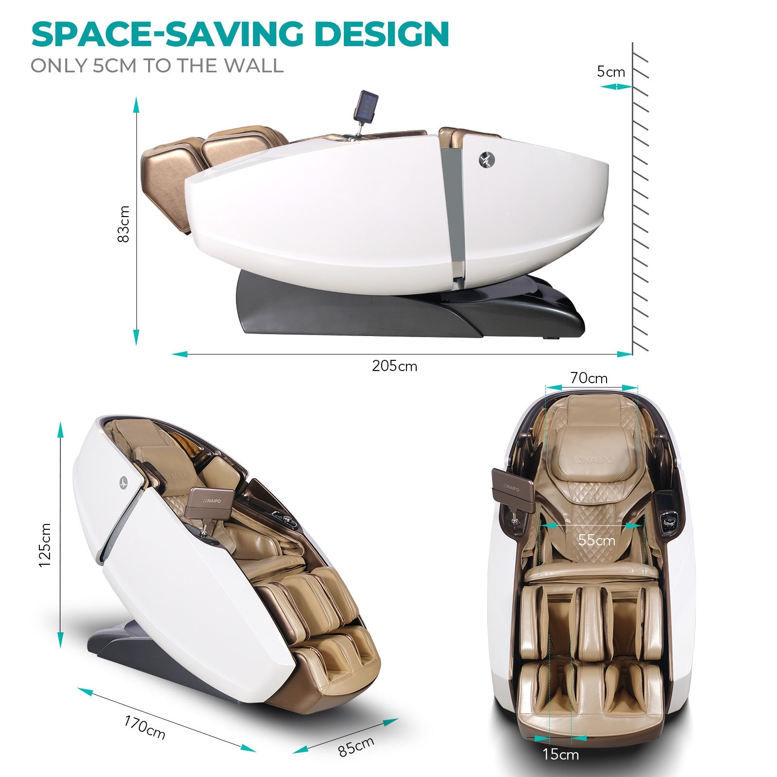 NAIPO Model L Space Capsule High-End Massagesessel mit KI