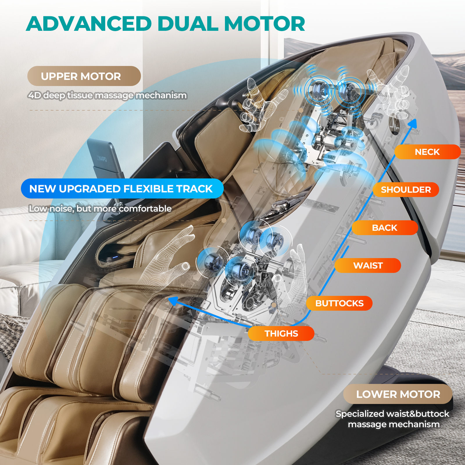 NAIPO Model L Space Capsule High-End Massagesessel mit KI