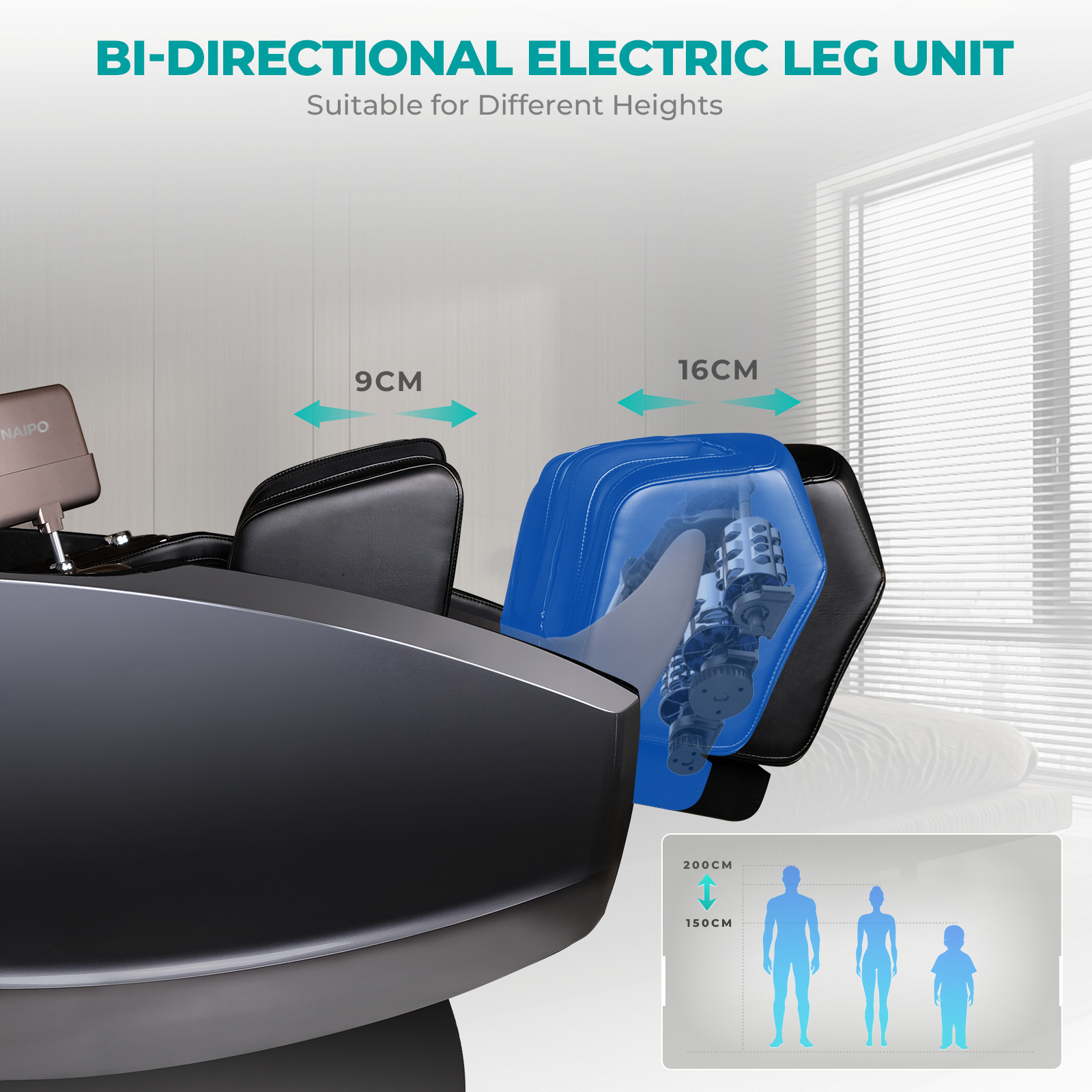 NAIPO Model L Space Capsule High-End Massagesessel mit KI