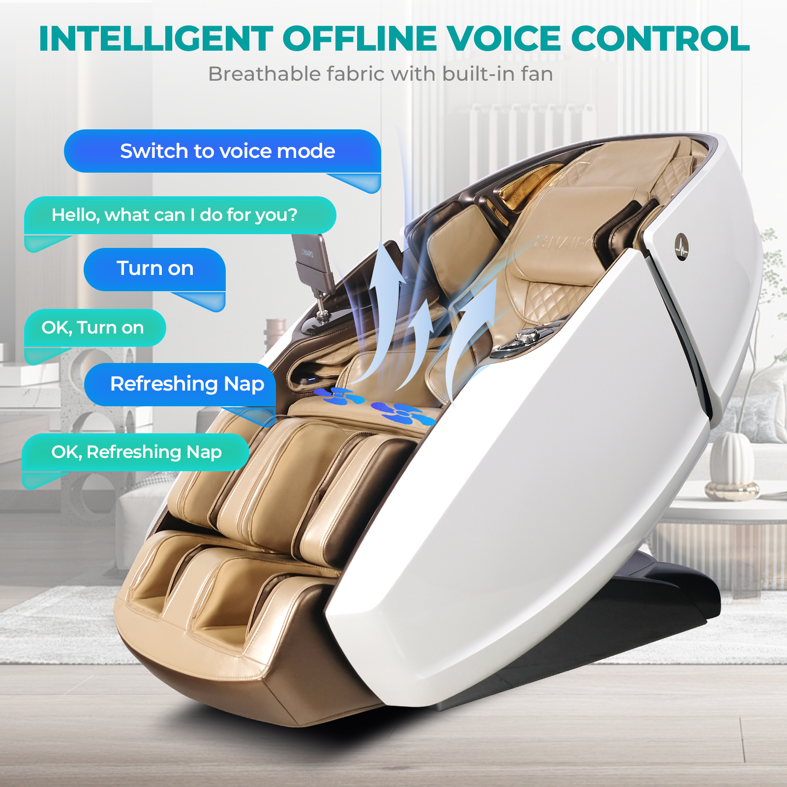 NAIPO Model L Space Capsule High-End Massagesessel mit KI