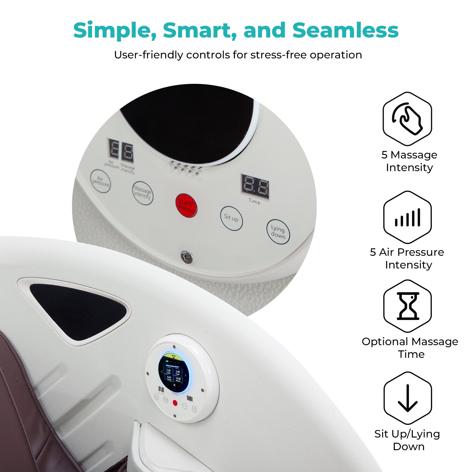 Naipo Automaten-Massagesessel, NFC/RFID-Kartenzahlungssystem, einstellbare Massagezeit/Preis