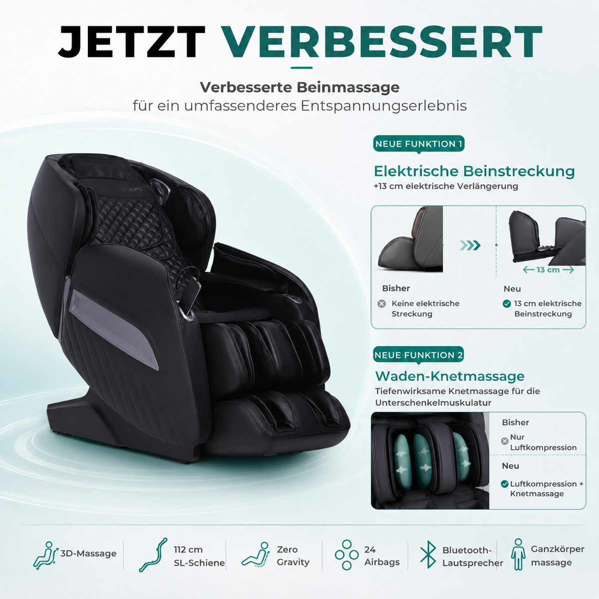 Naipo Massagesessel A350 PRO 2026