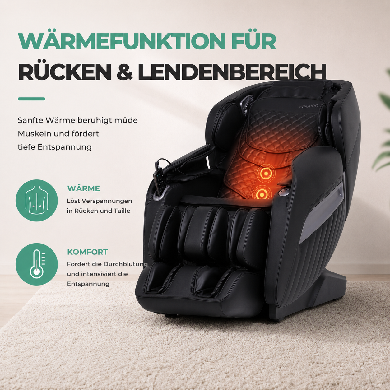 Naipo Massagesessel A350 PRO 2026