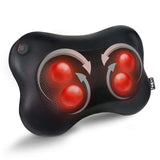 Naipo Shiatsu Massage Pillow Neck Massagers Massage for Shoulder Back with 3D Massage Heads and Infrared Heat Function in Car Office Home