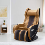 NAIPO Premium Massage Chair with Lying Position, Bluetooth, Space-Saving, Black&Brown