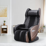 NAIPO Premium Massage Chair with Lying Position, Bluetooth, Space-Saving, Black&Brown