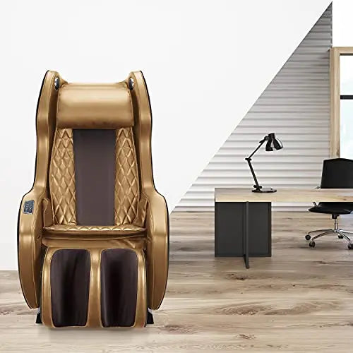 Aspria Massagesessel ergonomischer Massagestuhl mit verschiedenen Massageprogrammen, elektrischer Liegesessel mit Bluetooth, Relaxsessel platzsparender Massagesitz für Zuhause und Büro (Brown)