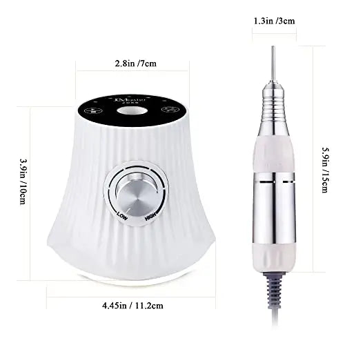 JCMASTER Profi Nagelfräser 30.000 U/Min inkl 4x Bits, LED-Anzeige & Touchbedienung, Modell: PowerPro+