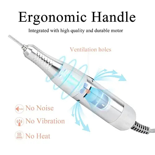 JCMASTER Profi Nagelfräser 30.000 U/Min inkl 4x Bits, LED-Anzeige & Touchbedienung, Modell: PowerPro+