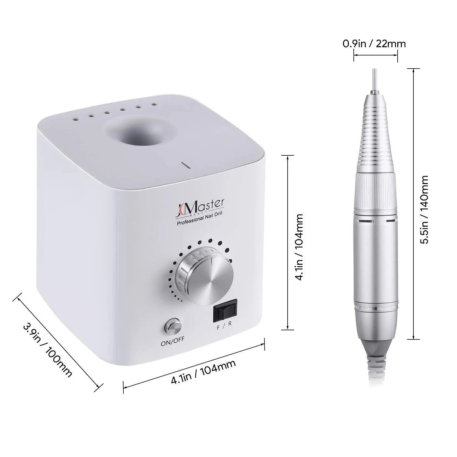 JCMaster Profi Nagelfräser, 30000 U/Min, Inkl. 5 Bits, EasyPro+