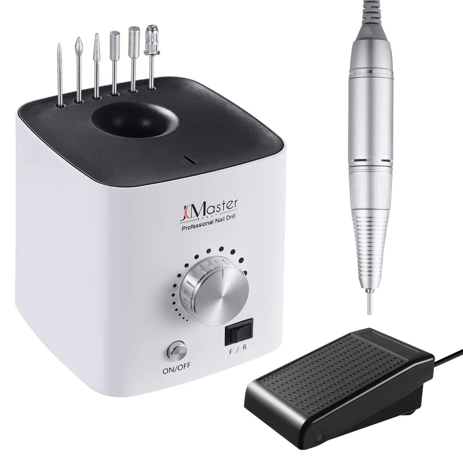 JCMaster Profi Nagelfräser, 30000 U/Min, Inkl. 5 Bits, EasyPro+