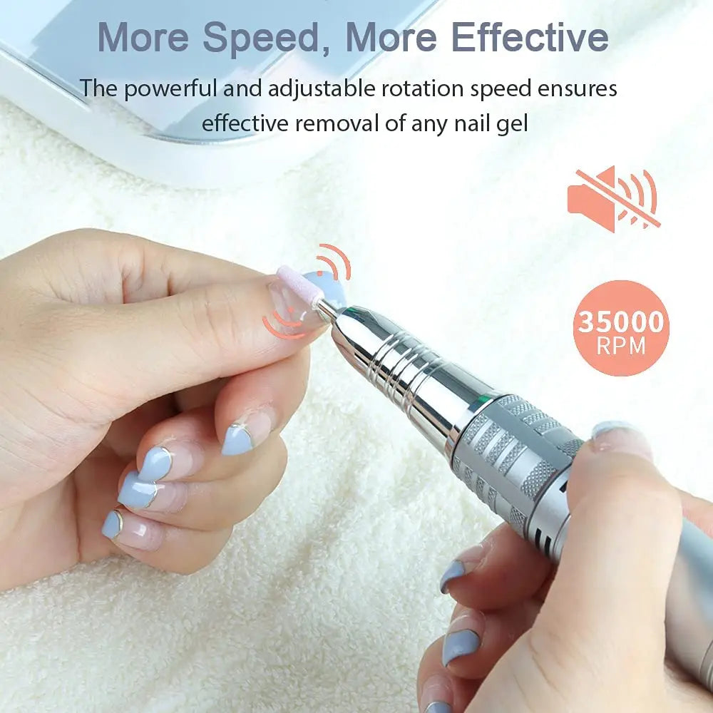 JCMaster TouchPro+ Premium Nagelfräser 35000 Umin, Touchfunktion, 4x Bits inkl. 2022 Modell