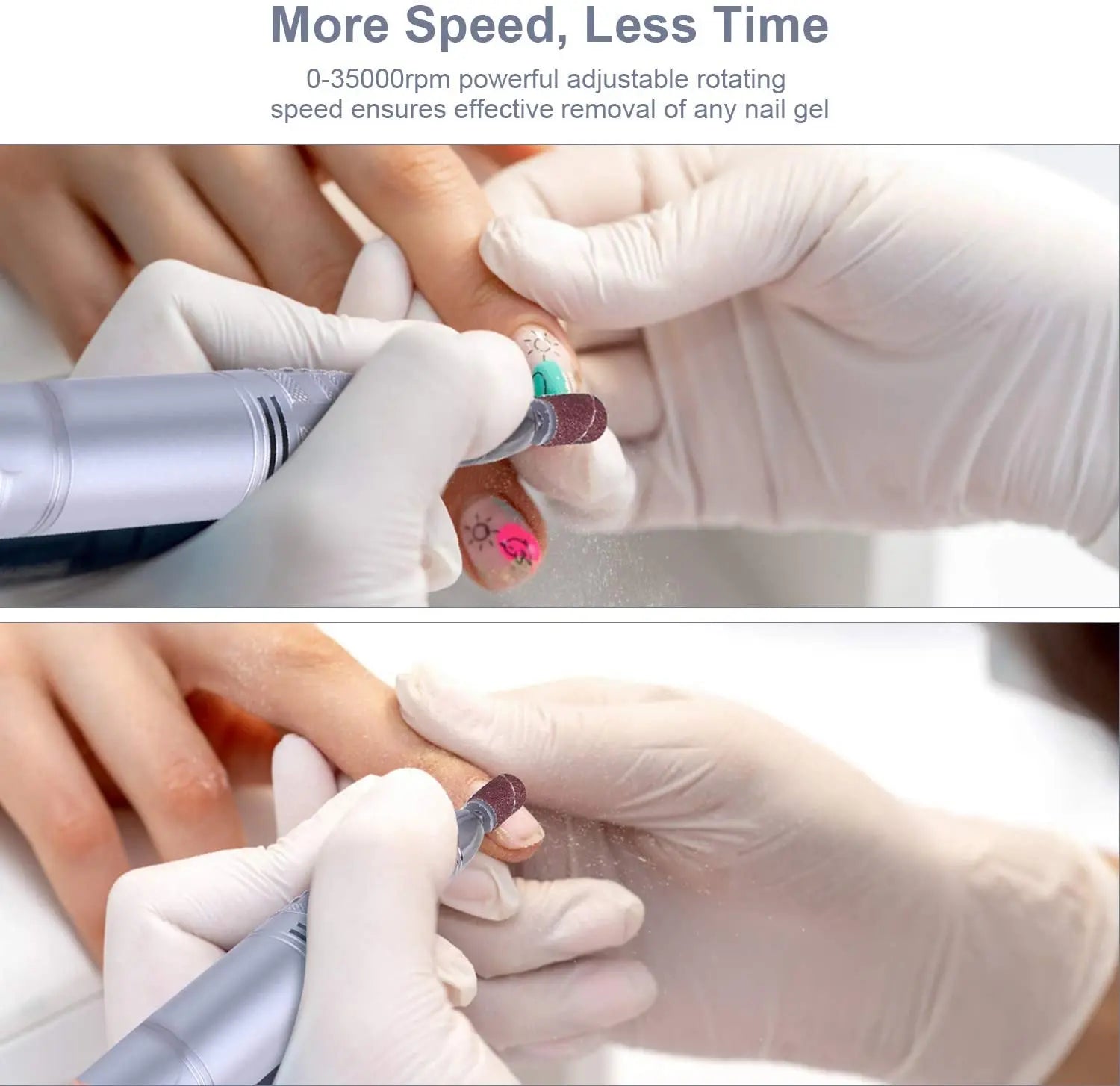 JCMaster TouchPro+ Premium Nagelfräser 35000 Umin, Touchfunktion, 4x Bits inkl. 2022 Modell