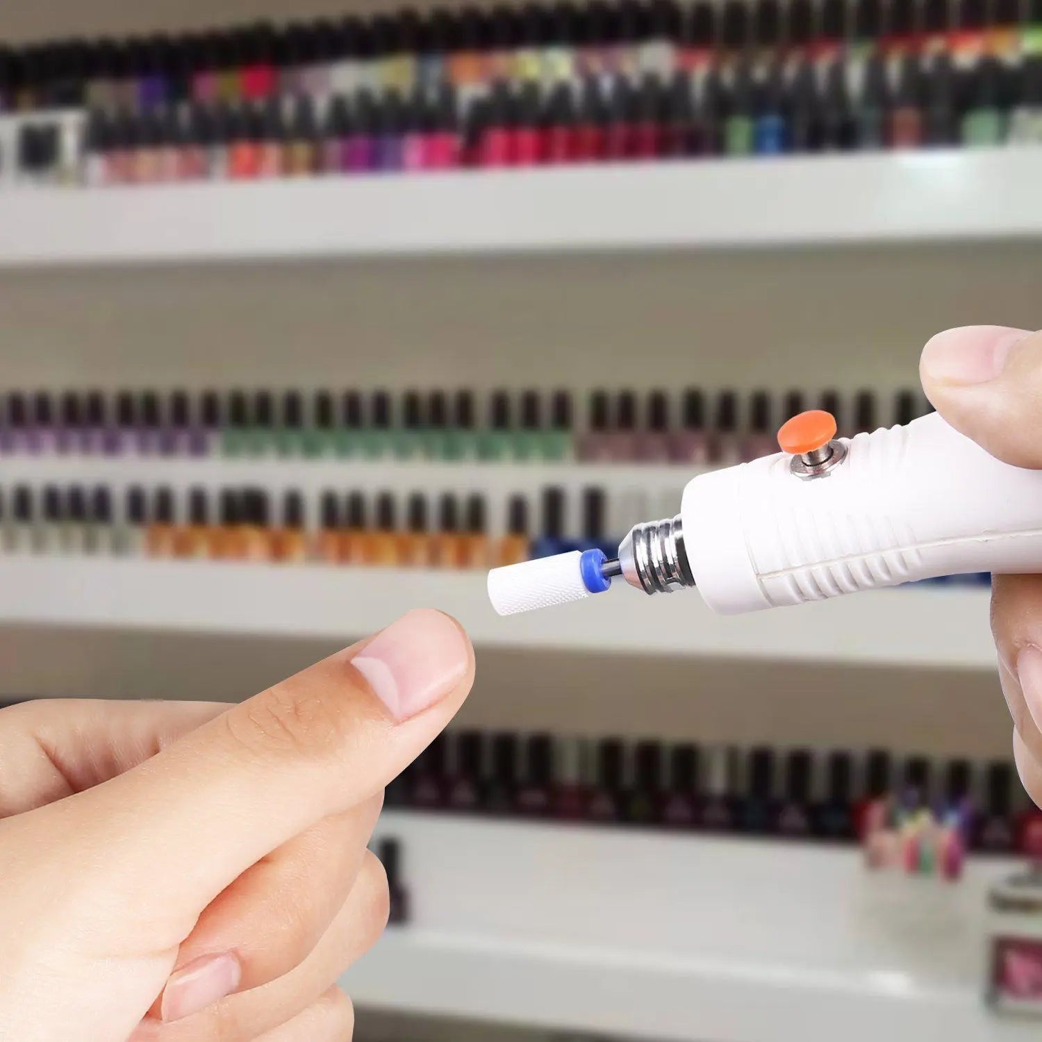 JSDA Nagelfräser 6MW + 25x Schleifhülsen 4x Diamant Aufsätze + 1x Mandrel Bit