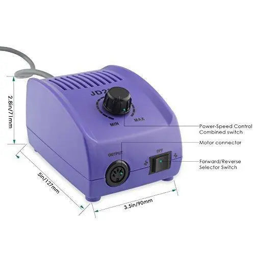 JSDA Profi Nagelfräser JD200 + 4x Diamant Bits, Set