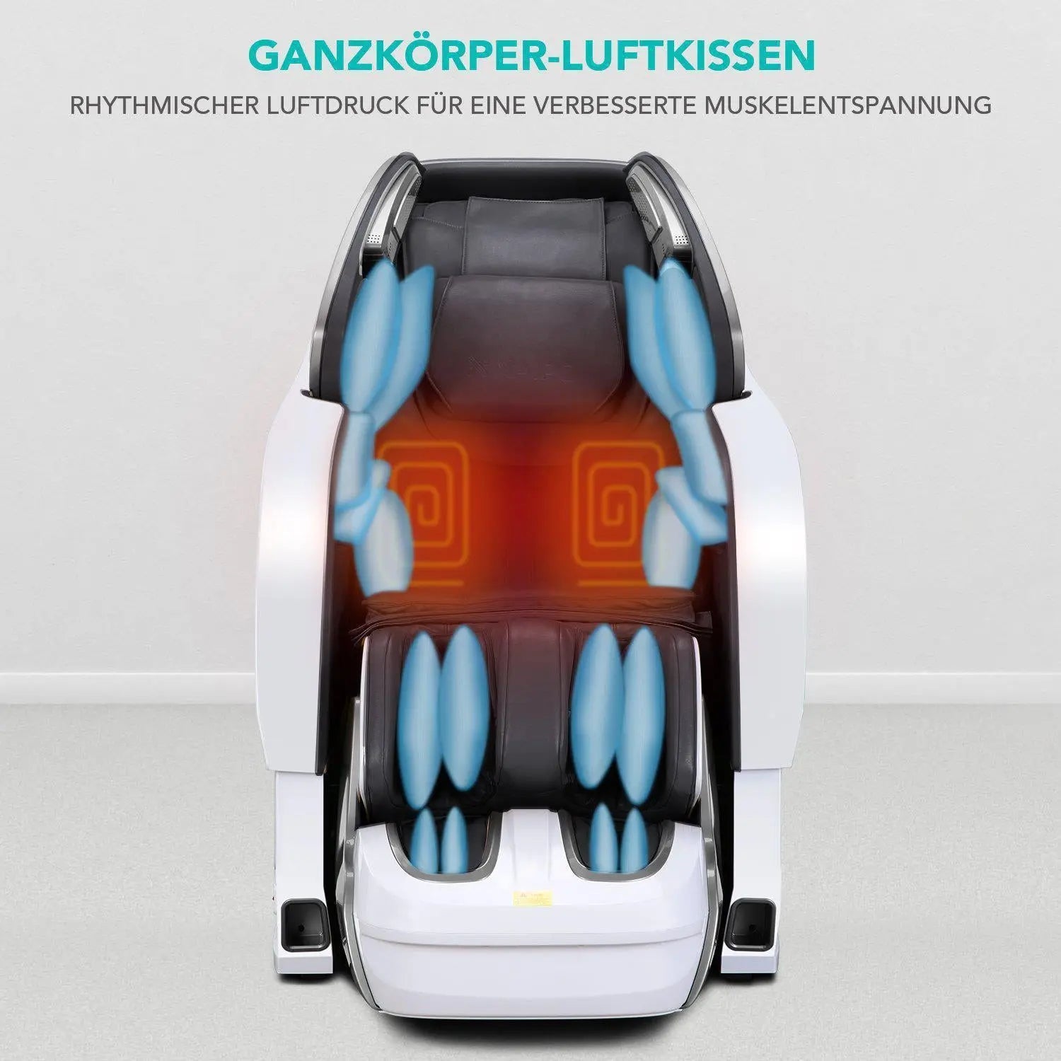 NAIPO 3D Massagesessel Shiatsu , Schwarz, MGC-8600