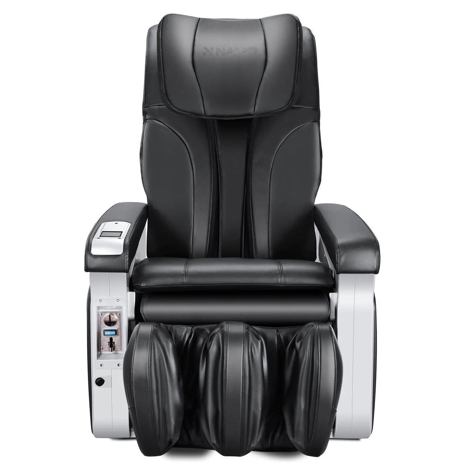 NAIPO Münzbetriebener Massagesessel, Shiatsu Massagestuhl, Doppeltes Sicherheitsystem, Gewerblich, Digitialanzeige