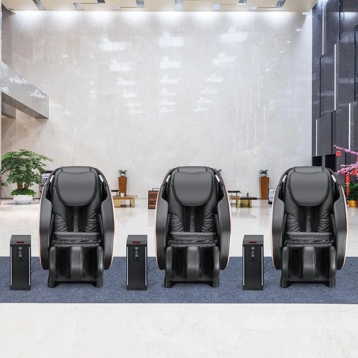 NAIPO Münzbetriebener Massagesessel, mit Münzeinwurf, Gewerblich, Design-Award