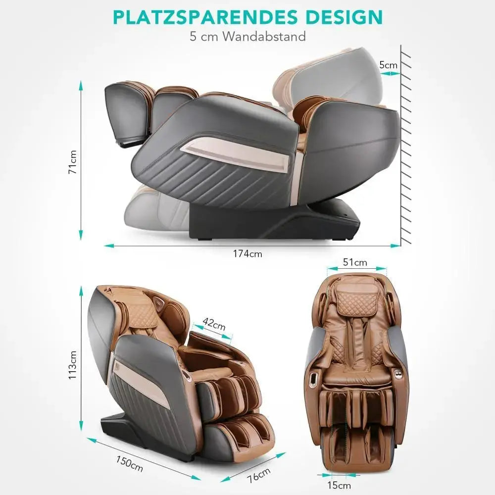 NAIPO Premium Massagesessel mit Wärmefunktion, Zero Gravity, 3D Surround-Sound, Ganzkörpermassage, Gebraucht