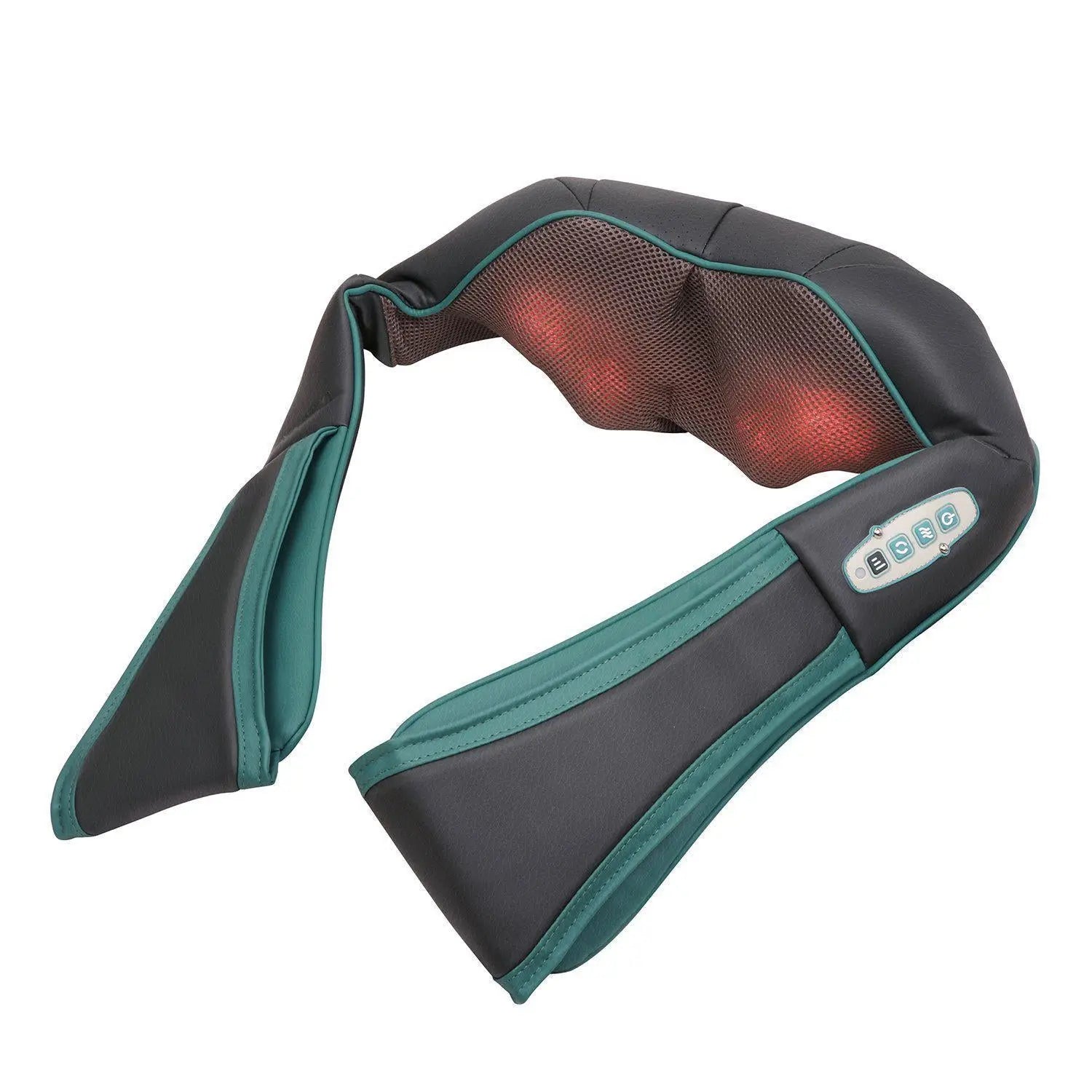 NAIPO Schulter Massagegerät Kabellos Nackenmassagegerät Shiatsu Elektrisch Massage mit Wärmefunktion Nacken Rücken 3D-Rotation Massager