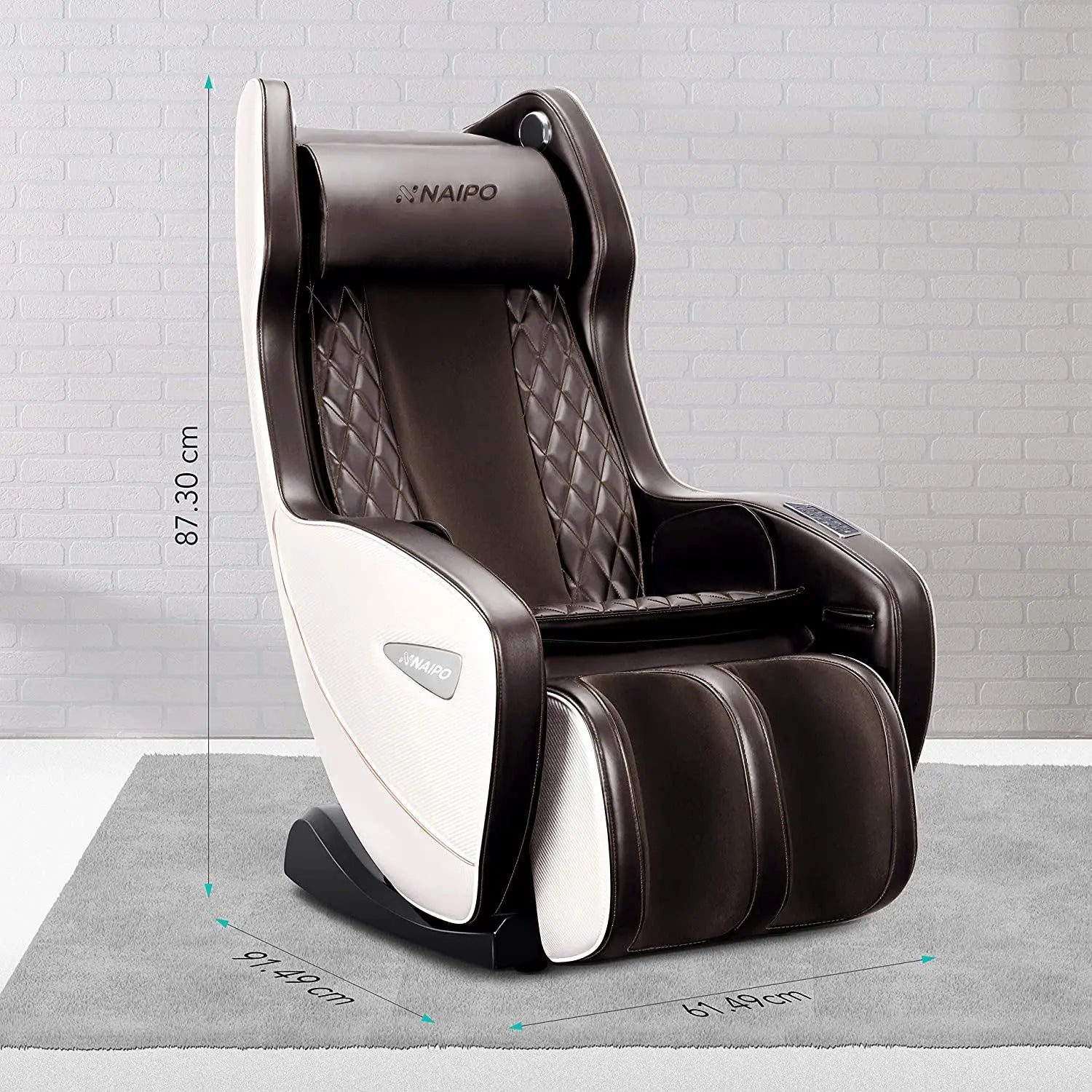 NAIPO Shiatsu Massagesessel, Design-Award, Wärmefunktion, Bluetooth, Liegefunktion, Space-Saving