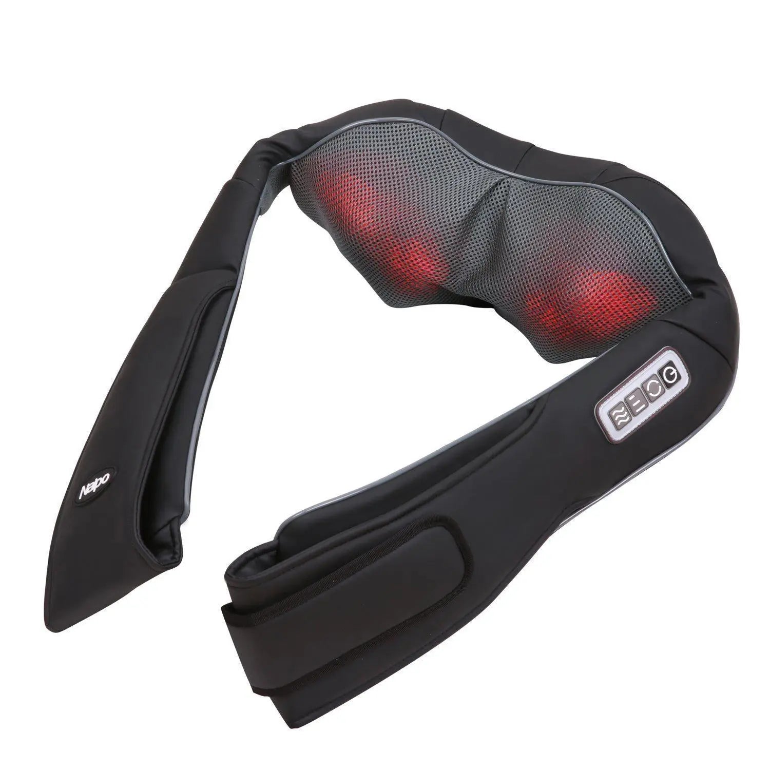 Naipo Massagegerät mit Akku, für Nacken Schulter Massage Shiatsu mit 3 Einstellbaren Geschwindigkeiten