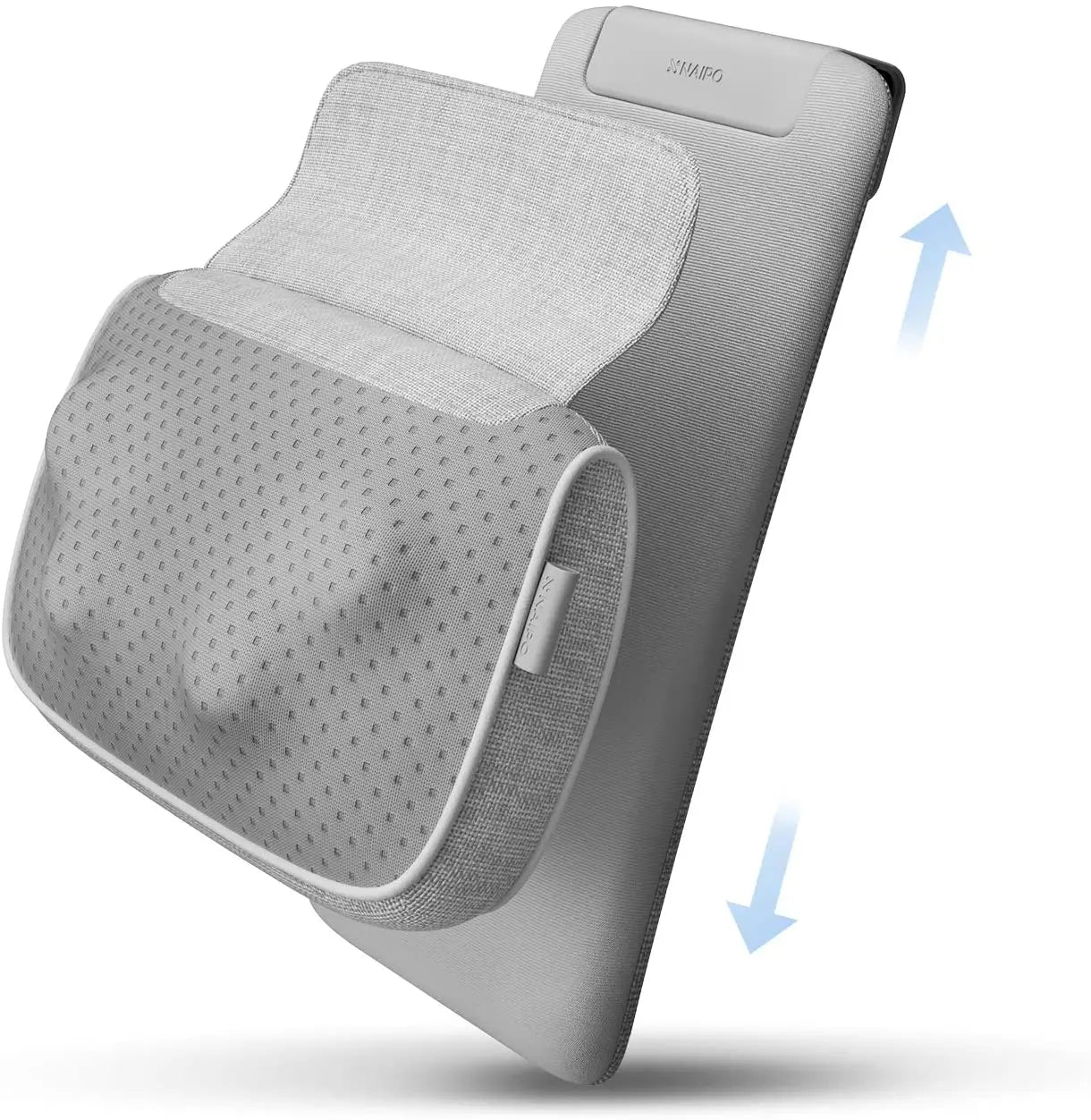 Naipo Shiatsu Nacken- und Rückenmassagegerät Massagekissen - Knetmassage mit Hitze, Deep Shiatsu Stuhl Massagegeräte für den unteren Rücken, Schultern, Wade, Körper