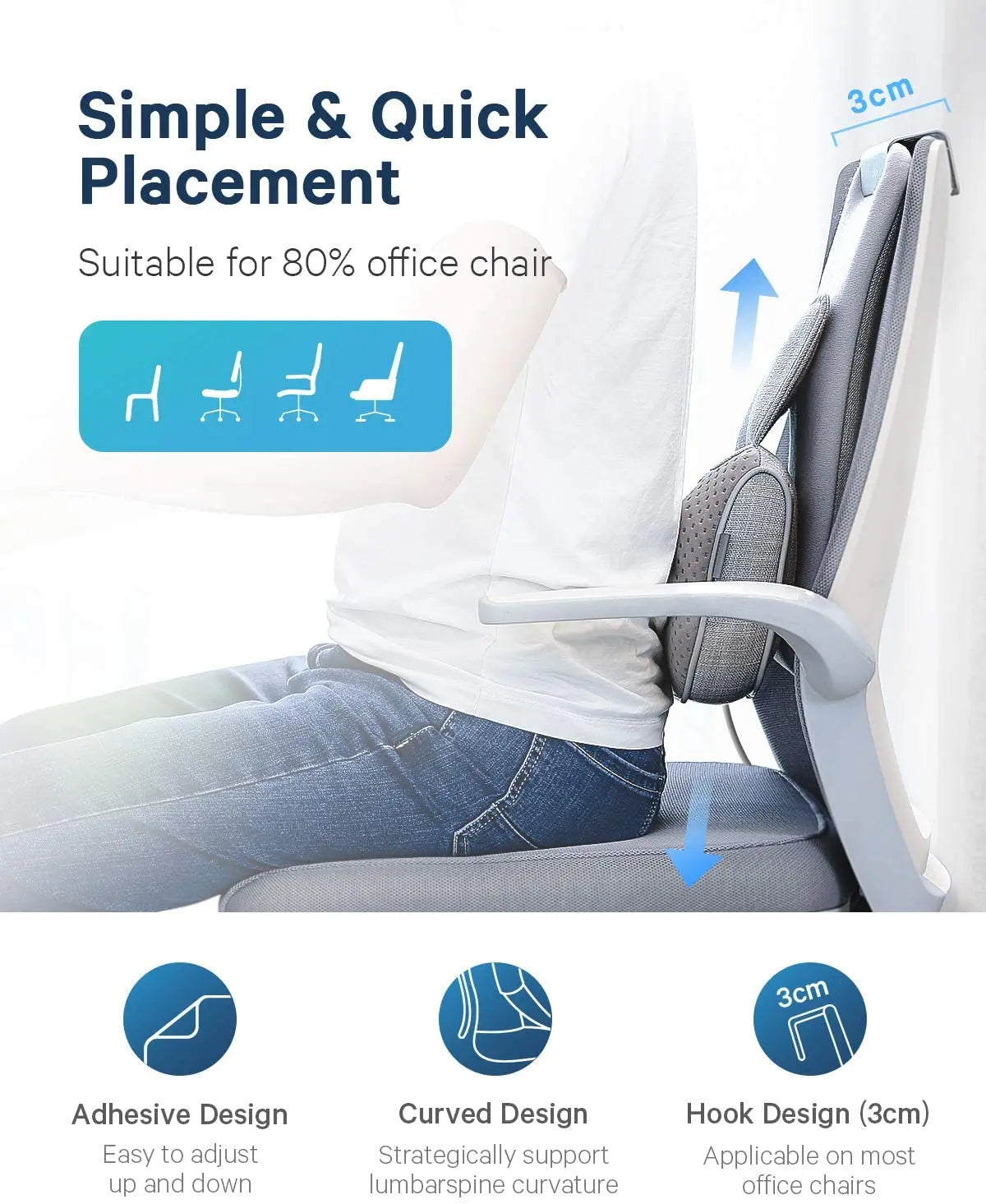 Naipo Shiatsu Nacken- und Rückenmassagegerät Massagekissen - Knetmassage mit Hitze, Deep Shiatsu Stuhl Massagegeräte für den unteren Rücken, Schultern, Wade, Körper