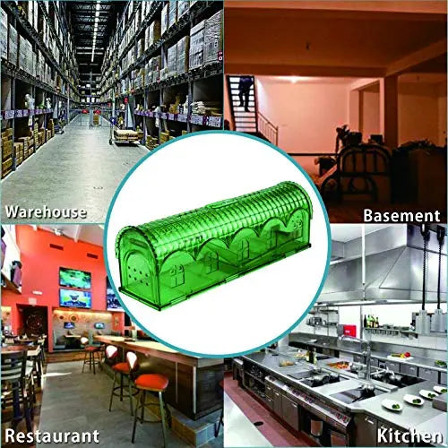 RatzFatz® Premium Mausefalle Lebendfalle Wiederverwendbar Für Außen und Innen, Innovativer Mechanismus, MBG-01