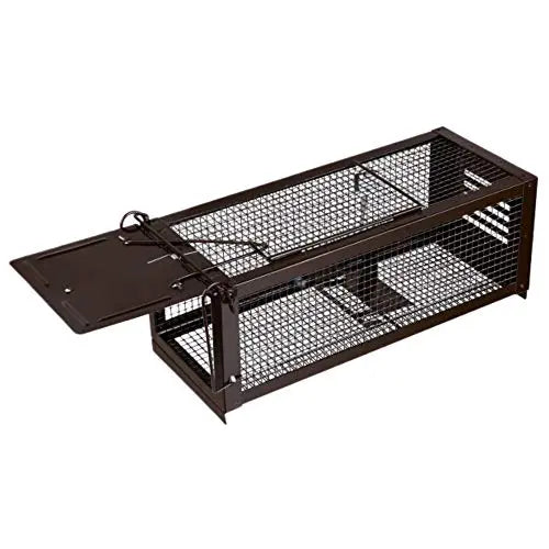 RatzFatz® XXL Lebendfalle Für Alle Kleintiere, Einstellbare Sensibilität, Wiederverwendbar, Draußen & Drinnen, braun