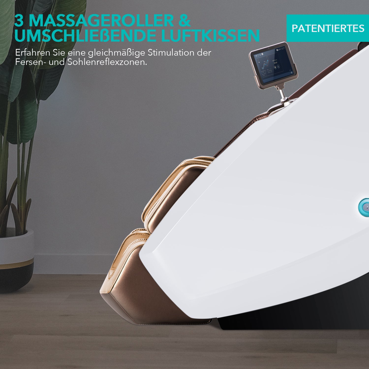 NAIPO 4D High-End Massage Chair, Space Capsule Design, Integrated Tablet, Used/Refurbished