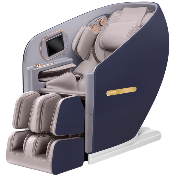 NAIPO SkySuite 4D Luxury Massage Chair, Premium Lounge Cabin Chair, S80 Blue