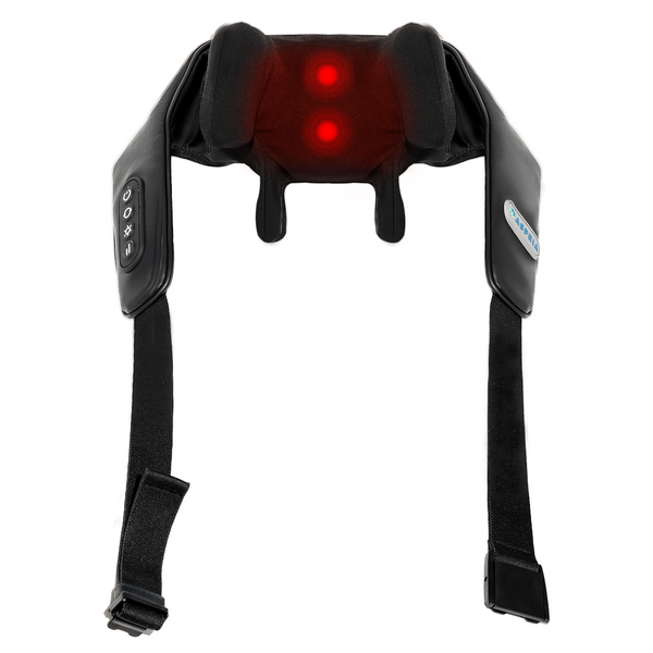 Aspria 5D Neck Shoulder Massager Rechargeable Deep Shiatsu Kneading Massage with Heat for Shoulder, Back, Leg, and Feet, Wireless Design, Portable, Ideal Present for Women Men Friends Family