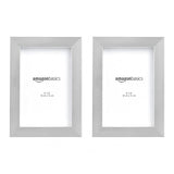 Alsterwell 2-Set Photo Frames with Stand 4" x 6" (10x15 cm), Tabletop or Wall Display, Nickel (Pre-sell)