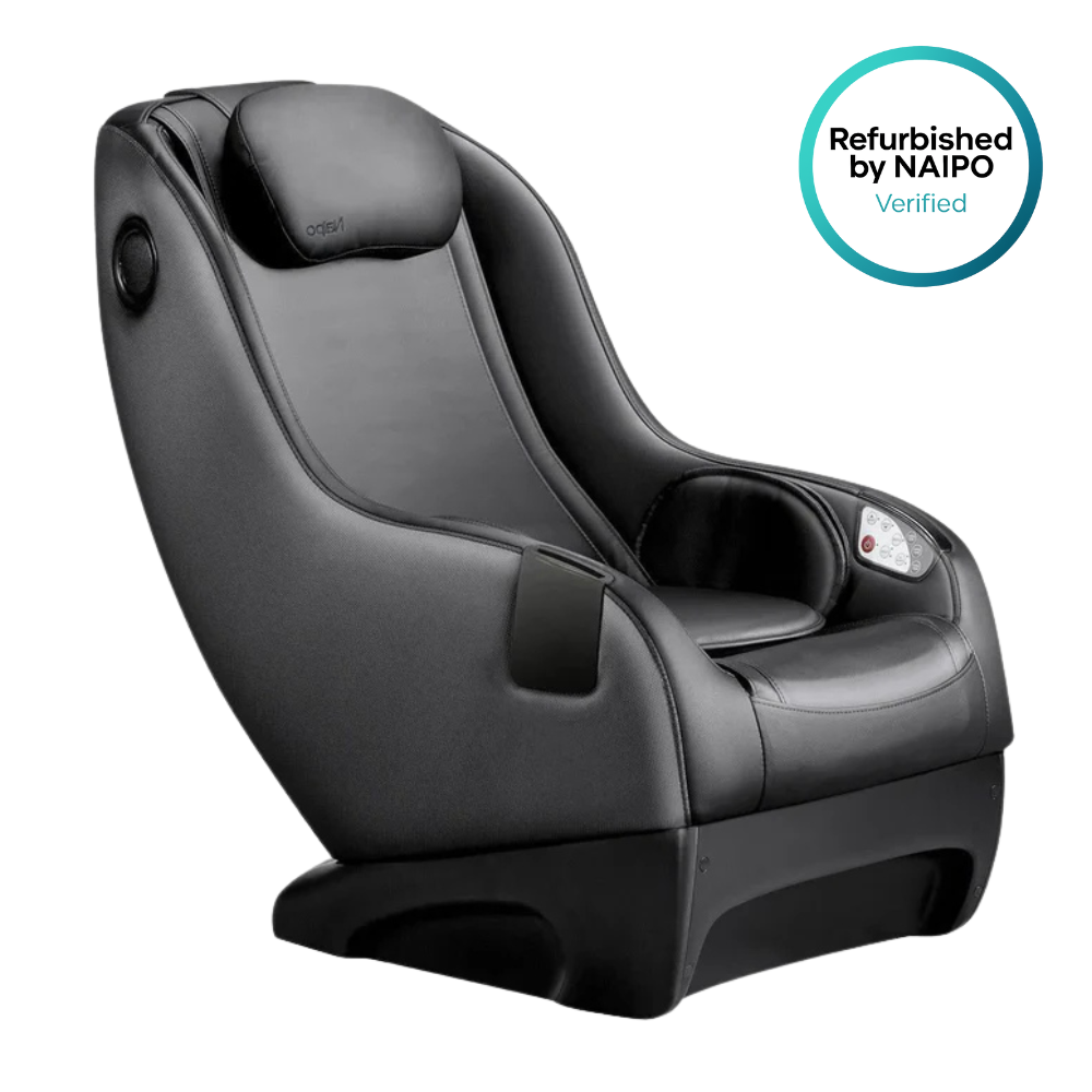 NAIPO Shiatsu Massagesessel, Modernes Design, Lautsprecher, Bluetooth, Platzwunder, Gebraucht/Generalüberholt