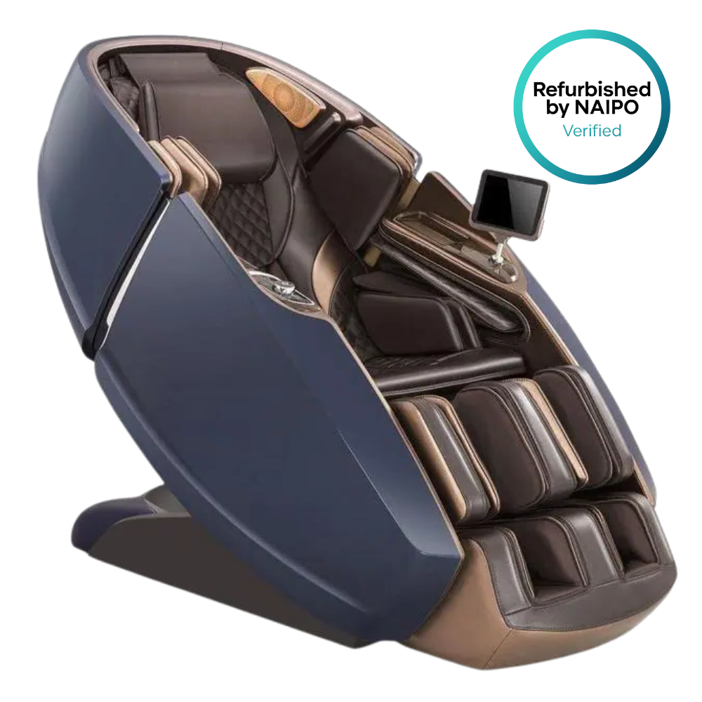 NAIPO 4D High-End Massagesessel S89, Raumkapsel-Design, Aromatherapie, Wärmetherapie, 8-Zoll-Tablet-Steuerung